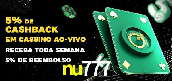 Promoções do cassino ao Vivo nu777